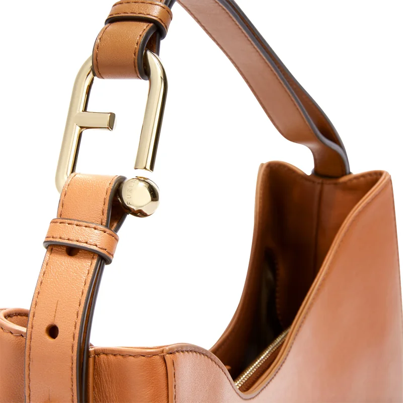Furla Brown Nuvola Brown Hobo Bag - Large for Women | Best Price UAE